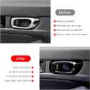 YINGTUU for Honda Civic 11th Gen 2022 2023 2024 2025 Accessories Inner Door Handle Cover Decals ABS Bright Black