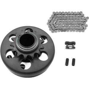 Go Kart Centrifugal Clutch 1" Bore 14 Tooth and #40/41/420 Chain Fit for Go Kart, MiniBike, Lawnmower, Mini motorcycles, 212CC 6.5-8HP Engines performance Parts, Up to 2300 RPM.