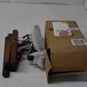 Nature Smile Wooden Pants Skirt Hangers, Smooth Finish Solid Wood Non Slip Jeans Slack Clamp Hangers Hair Extension Hangers (10 Pack Retro)