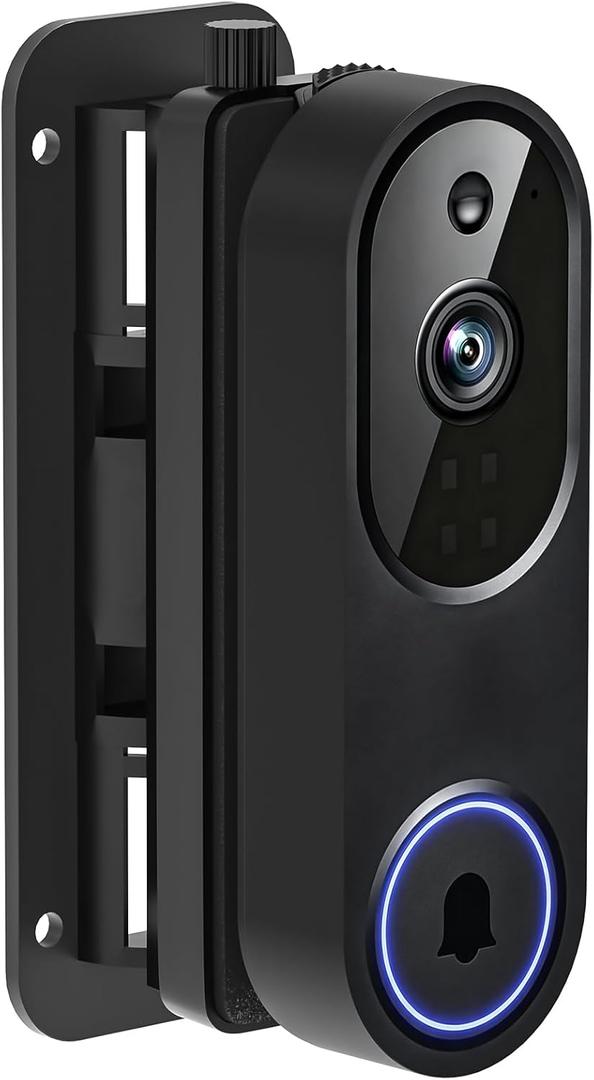 Adjustable Angle Doorbell Mount for Orbitell Video Doorbell Camera, 35-145°Left/Right Adjustable for Wider View, Doorbell Camera Wall Mounting Bracket for Orbitell No Drill for Apartment/Houses
