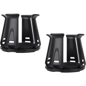 2pcs Car Cup Holders Insert, Self-Adhesive Automotive Cupholder Wiggle Free Design Easy to Use Automotive Interior Accessories for Fixing Water Cups and Drinks (Black)