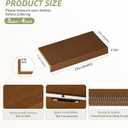 Wire Shelf Covers,24" W x 12" D,5pcs,Walnut