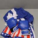 Kosgraiy Boxing Costume Kids with Boxing Glove Robe Shorts,Halloween Boys Boxer Suit,American Boxer Robe, 7-8Y