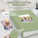 popotop Photo Album 4x6-300 Photos Linen Cover Photo Books with 300 Horizontal Pockets,Slip-in Picture Albums for Family Wedding Anniversary Baby Vacation Pictures