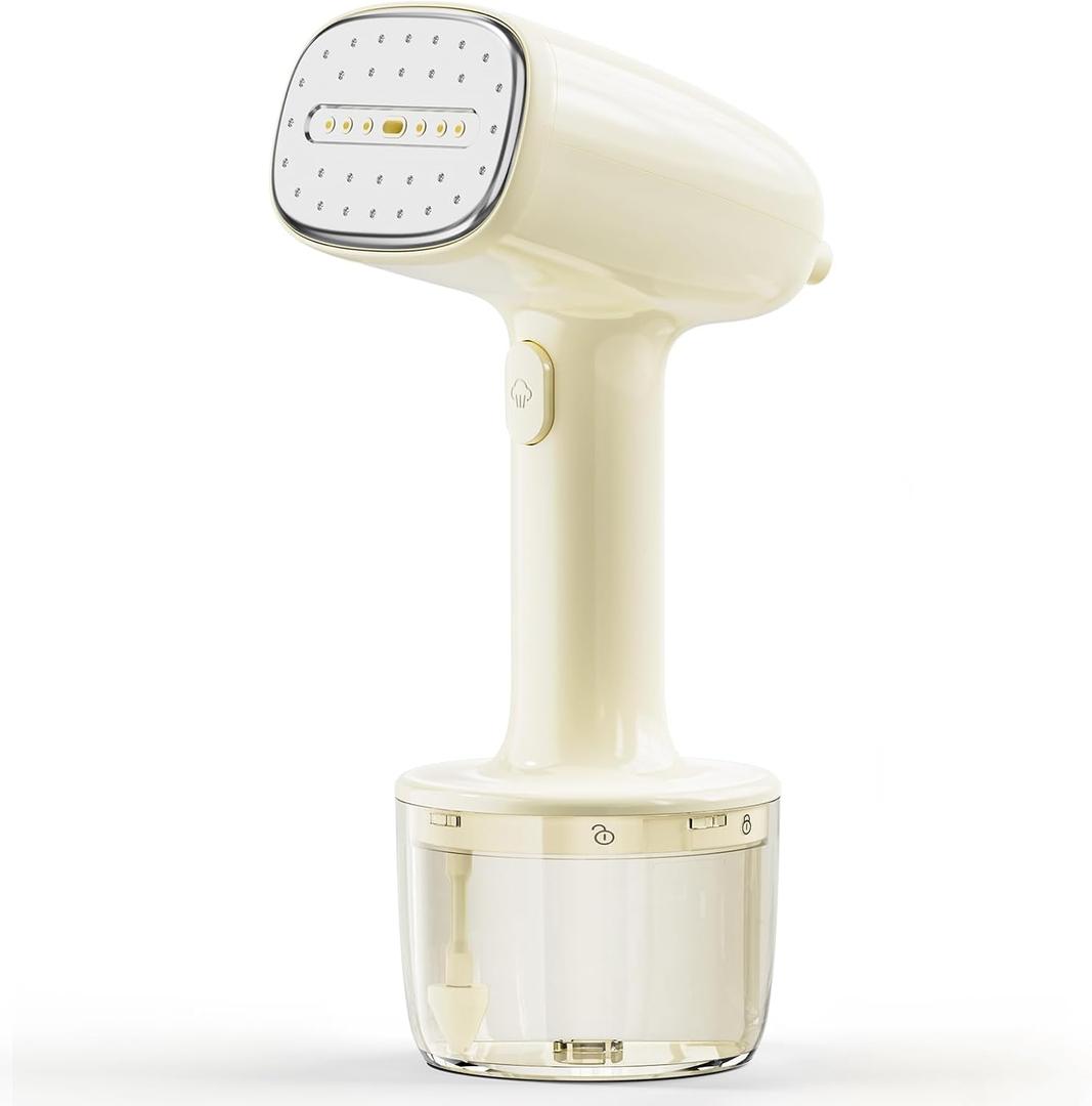 Steamer for Clothes, Handheld 10-second Fast Heat-up Clothes Steamer, Portable Travel Steamer Iron for Clothes Wrinkles Remover with 260ml Detachable Water Tank, Auto-Off