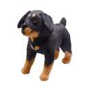 Lifelike Rottweiler Dog Stuffed Animal Simulated Plush Puppy Toy Doll Super Realistic Black Dogs Act Like Real Excellent Gifts for Kids Birthday Party Dog Collection 12 Inches (Rottweiler)
