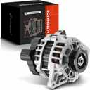 A-Premium Alternator Compatible with Hyundai Accent/Tucson 06-09, Tiburon 04-07 & Kia Rio 06-09, Spectra 04-06, Spectra5 2006, Sportage 05-10, 90Amp 12Volt CW 4-Groove Pulley, w/ 2 Prong Connector