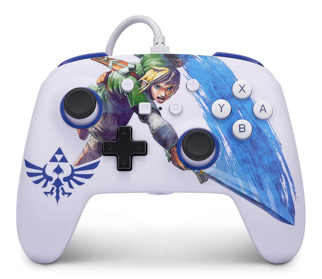 PowerA Enhanced Nintendo Switch and Switch 2 Wired Controller - Master Sword Attack Zelda Link, Officially licensed