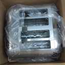 Cuisinart 4 Slice Compact Stainless Steel Toaster with Extra-Wide Slots for Bread, French Toast, Bagels & Pastries, Defrost & Reheat Functions, CPT-180P1, Brushed Stainless, Removable Crumb Tray