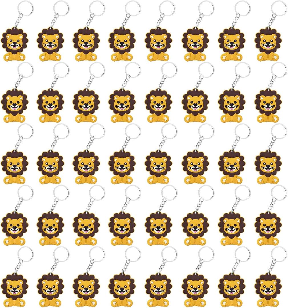 CiciBear 40 Pack Lion Party Decorations for Guests,Jungle Safari Wild Woodland Baby Shower, Kids Birthday Party Favor