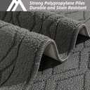 COSY HOMEER 48x20 Inch/30X20 Inch Kitchen Rug Mats Made of 100% Polypropylene 2 Pieces Soft Kitchen Mat Specialized in Anti Slippery and Machine Washable (Grey)