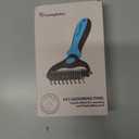 Freshly Bailey Dematting Comb for Cats and Dogs, Mat Remover and Deshedding Grooming Tool, Safe Detangler for Matted Fur, Double Sided Undercoat Rake