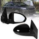 Right Passenger Side Mirror Fits 2011-2015 Chevy Cruze Sedan/Hatchback with Power Glass without Heated without Turn signal Match Black Replace GM1321420 (3 Pins)