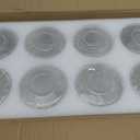 Teenyyou 8 Pcs Clear Hammered Glass Shade Replacements for Pendant Light Fixtures Glass Lamp Shade Cover, 1-5/8 Inch Fitter E26 Base, 4"w x 6"h, Replacement Lamp Globe for Chandelier Wall Sconce