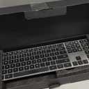 SABLUTE Bluetooth Keyboard and Mouse for Mac  7-Color Backlit, Multi-Device, Rechargeable, Full-Size Wireless Keyboard Mouse Combo with Quiet Scissor-Switch Keys & Tilt Legs for Mac (Space Gray)