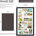 DUENPY 18x30 Picture Frame 4x6 Collage Picture Frame Displays Eighteen 4x6 inch Photos Collage Wall Decor Wall Hanging Black, 18x304x6 opening