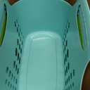 Nuogo 10 Pack Assorted Multicolor Basket with Handles Plastic Oval Carry Totes with Handles Caddy Multipurpose Organizer Reusable for Bathroom Dorm Communal Showers Kitchen School, 10.6" x 6" x 10"