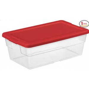 Sterilite Box Set of 5 Pack 6 Qt