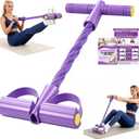 Foot Pedal Resistance Bands with Handles, 6-Tube Multifunction Exercise Bands, Durable Home Gym Fitness Equipment for Women & Men to Tone Abs, Core, Legs, Arms, Waist