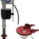 Fluidmaster K-400H-040-T5 PerforMAX Fill Valve and 3-Inch Flapper Toilet Repair Kit, Multicolor