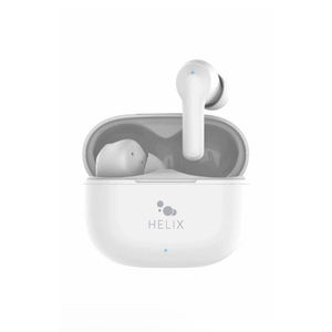 Helix True Wireless With Portable Charging Case Earbuds, White