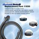 11830 Spa Cover Inflation Hose Replacement for Intex Pure Spa Hot tub Air Hose, Portable Spa Tub Inflate Tube with 12773 Pump Adapter - Black