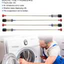 Upgraded Washer Suspension Rod Kit Replace DC97-18610F Fit for Samsung Washing Machine WA50M7450AW/A4-01 WA52M8650AWA4-00 WA50M7450AP/A4-02 WA52J8700AP/A2-11 And More, 4 PCS