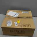 GOSO Black Lamp Shades Set of 2 Large Drum Lampshades -12x14x10 inch (Spider) Foldable Lamp Shade for Floor Lamps Table Lamp Natural Faux Silk Lampshade Replacement Rustic Shade-Easy Assembly