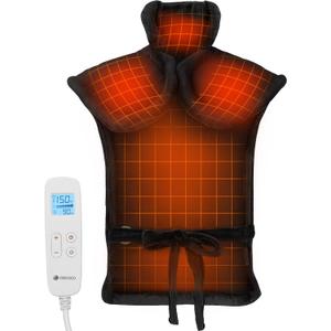 CooCoCo Full Body Heating Pad for Back, Fathers Day & Birthday Gifts for Dad Her Him Mom, Electric Heat Pad for Neck and Shoulders and Back, FSA HSA Eligible, ETL Certified, 24"x37" (Black)
