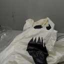 Gemmy Airblown Inflatable Creepy Ghost, 5 ft Tall, White