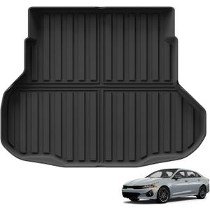 SMABEE Cargo Liner for Kia K4 2025 2026 All Weather Cargo Mat Trunk Mat | 2026 K4 Accessories,All Weather Cargo Mat,Trunk Mat,Heavy Duty,Car Mats,Non-slip,Easy to Clean,TPE,Black