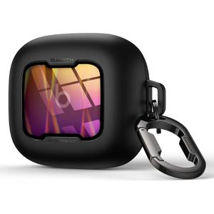 SURITCH for Beats Powerbeats Pro 2 Case Cover, Magnetic Locking Cases for Beats Powerbeats Pro 2 2025, Shockproof Bumper Protective Covers with Carabiner & Keyring & Cleaner Kit, Iridescent Sparkle