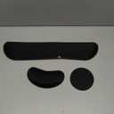 Gimars Upgrade Enlarge Silky and Superfine Fabric Gel Memory Foam Keyboard Wrist Rest Set, Ergonomic Keyboard Mouse Wrist Support for Typing Pain Relief, Comfort for Office, Gaming, Computer, Black