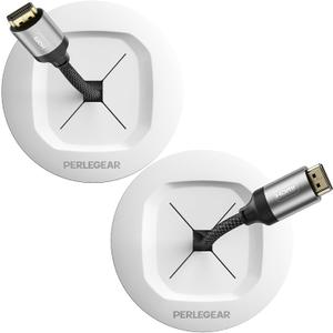 Perlegear Cord Hider for Wall Mounted TV, Wire Hiders for Mounted TV and Speakers, in-Wall Cable Management Kit, Includes Drill Template, Dust Bag and Hole Saw Drill Attachment