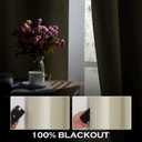 KGORGE Anti Dust Soundproof 100% Blackout Curtains 4 Layers Heavy Duty Energy Efficiency Window Curtains for Living Room Baby Bedroom Home Office Studio, W 52 x L 90 inches, Cream Beige, 2 Panels