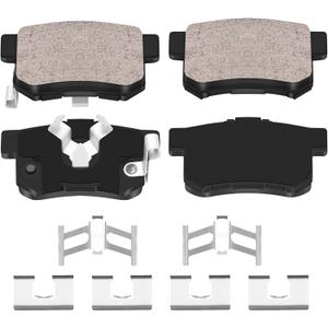 Automotive Replacement Rear Brake Pads Fit Acura RDX,Honda Accord Crosstour/Crosstour/CR-V,Ceramic Disc Brake Pads for Car Rear Rotors,Reliable Stopping Power,Smooth and Noiseless (HZ1086)