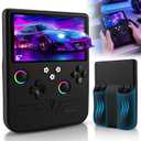 R60MAX Retro Handheld Game Console, 6.0 Inch HD IPS Screen, Retro Gaming Console Built-in 20000+Games, Portable Video Console, Linux System, Retro Game Consoles Ultra-Long Standby Time (Black 128GB)
