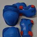 Kids Protective Gear Set Knee Pads for Kids 3-14 Years Toddler Knee and Elbow Pads with Wrist Guards 3 in 1 for Skating Cycling Bike Rollerblading Scooter (BlueRed)
