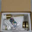 Battery Operated Wall Sconces Set of Two, Rechargeable Gold Wall Lights with Remote Control, 12 Colors Wireless Wall Lamps for Bedroom Living Room Hallway Decor