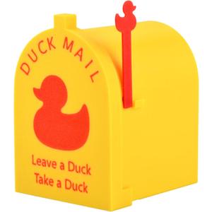 Cruise Duck Mailbox Magnet, Magnetic Wall Mounted Mini Mailbox for Cruise Ship Door Decorations, Mini Duck Decor Fits Refrigerator and Metal Surfaces