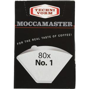 Technivorm Moccamaster 85090 Cup-One Paper Filters, 80 count, White