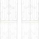 Sungmor 2 Pack Large Garden Trellis for Climbing Plants, 92.5 Inch Tall Rustic White Garden Metal Trellis, Decorative Trellis for Outdoor Rose Vines Cucumbers Support, Greenhouse, Flowerbed, Backyard (Distressed White - 92.5 Inch Tall)