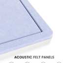 Fluxynara Felt Bulletin Board, 35.4"x23.6", Lavender