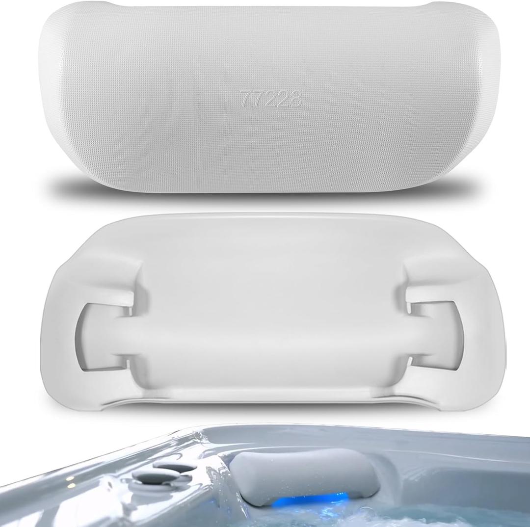 Sunluway 2-Pack 77228 Spas Replacement Pillow for Hot Spring Highlife Series 2014-Current Cool Gray Hot Tub Head Rest Pillows for Watkins Replacement 1411501