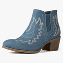 GLOBALWIN Women's Pull On Ankle Boots The Western Cowboy Cowgirl Boots 8.5
