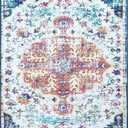 Mandala - Indoor Area Rugs 2x8 Washable, Stain Resistant Machine Washable Rugs for Living Room, Bedroom, and Modern House Dcor - Durable Polyester Material, Colorful Patterned - Blue
