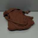 Konssy Muslin Nursing Cover for Baby Breastfeeding, Breathable 100% Cotton Breastfeeding Cover with Rigid Hoop for Mother Nursing Apron, Multi-use Carseat Canopy (Chestnut)