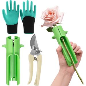 Rose Thorn Removal Kit:Rose Thorn Stripper Tool & Shears Scissor & Gardening Gloves,Flower Arrengement, Florist Supplies,Tape Craft Decoration Pins Set for Wedding Bouquets Making