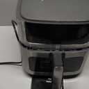 NEWBULIG Air Fryer 6.34QT, Airfryer with Visible Window, 400 Fast Heating Air Fryers Oven with Nonstick and Dishwasher-Safe Basket, 8-in-1 Cooking Preset, TimerAuto-Off, Stainless Steel, Grey