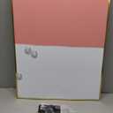 Whiteboard Bulletin Board Combo, 24"x18" Dry Erase Linen Cork Board